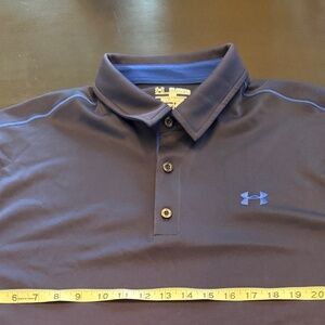 Navy Blue Short Sleeve Under Armour 2XL Polo